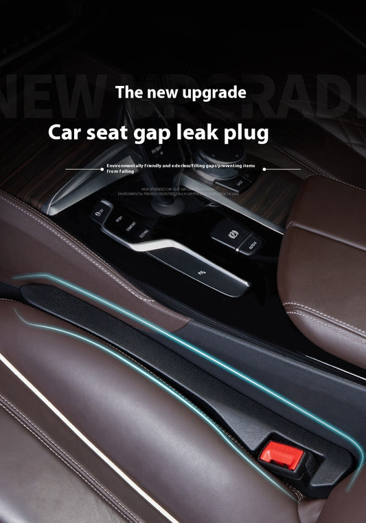 Universal Car Seat Gap Filler – Stop Dropping Items Between Seats (Black)