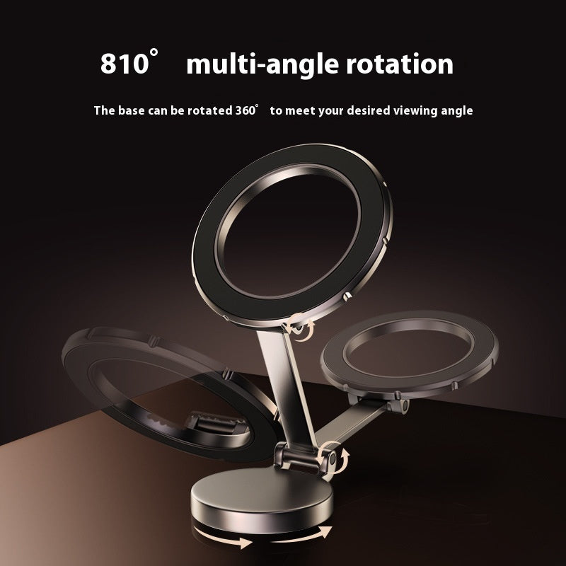 Magnetic Foldable Car Phone Mount – 360° Adjustable Dashboard Holder