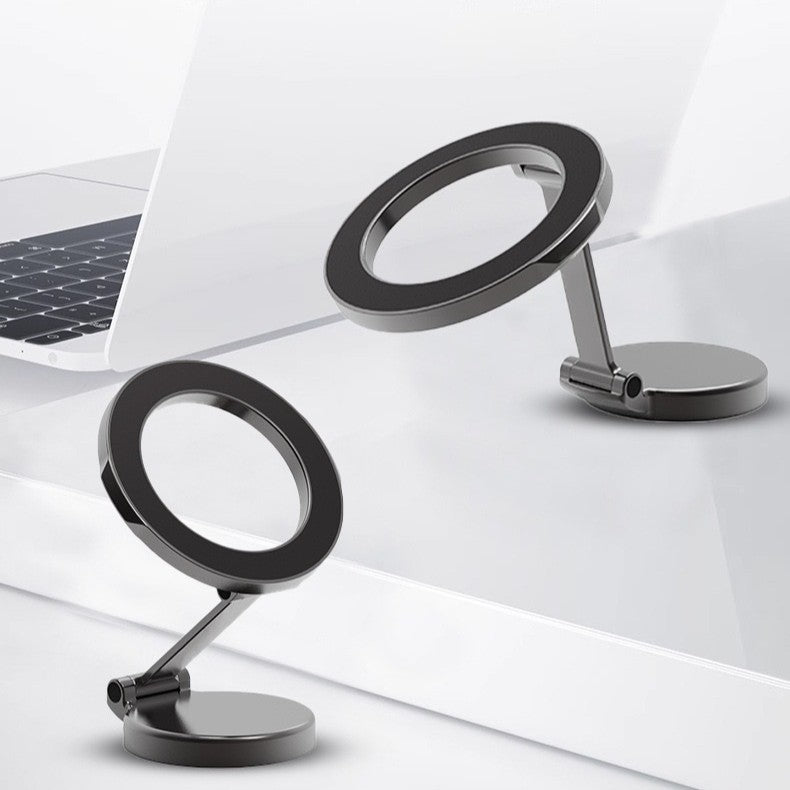 Magnetic Foldable Car Phone Mount – 360° Adjustable Dashboard Holder