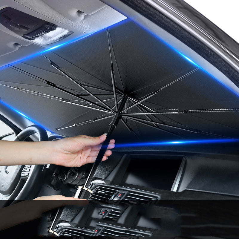 Foldable Car Windshield Sunshade Umbrella – UV & Heat Protection